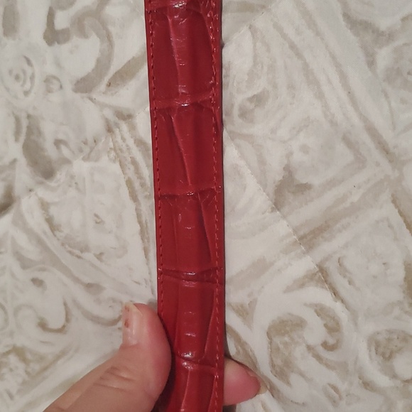 Brighton Red Belt with Golf Charms Size ML/32 - Picture 5 of 16